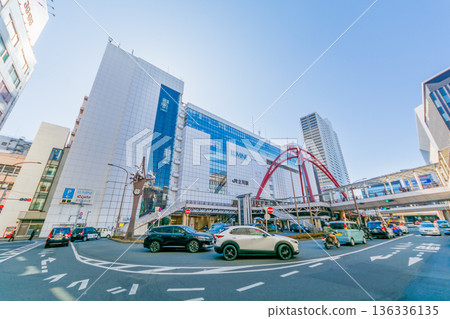 東京城市景觀：立川站北口環島 136336135