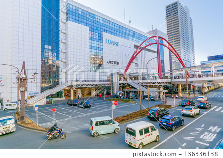 東京城市景觀：立川站北口環島 136336138