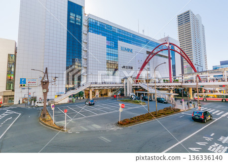 東京城市景觀:立川站北口環島 東京城市景觀:立川站北口環島 136336140