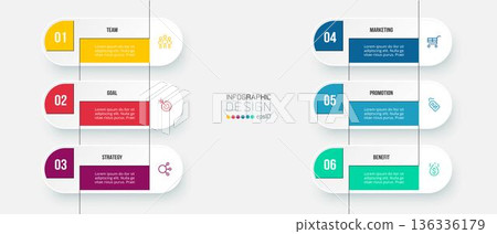 Business work flow infographic template. Business work flow infographic template. 136336179