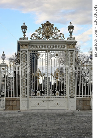 Akasaka Palace State Guest House: A panoramic view of the main building from the main gate Akasaka Palace State Guest House: A panoramic view of the main building from the main gate 136336248