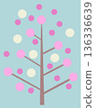 Illustration of a pink blossom tree Illustration of a pink blossom tree 136336639