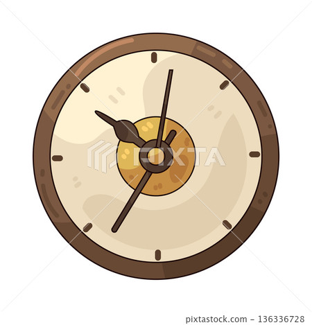 Illustration of analog clock Illustration of analog clock 136336728