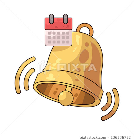 Illustration of bell Illustration of bell 136336752