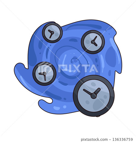 Illustration of Time travel Illustration of Time travel 136336759