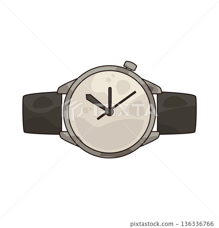 Illustration of wrist watch 136336766