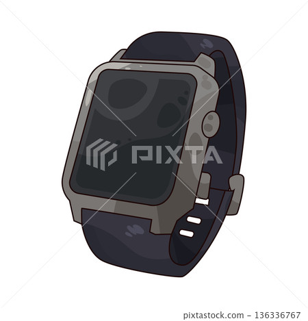 Illustration of smart watch 136336767