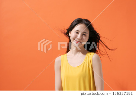 Yellow one piece woman 136337191