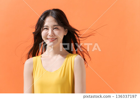 Yellow one piece woman 136337197