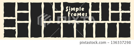 Cute simple shapes. 136337298