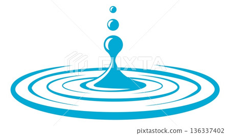 Drop ripple effect icon 136337402