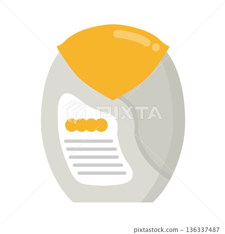 Illustration of asthma medication, inhaler, inhaler 136337487