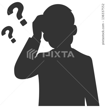 思維的商人剪影 思維的商人剪影 136337552