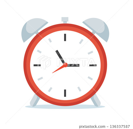 Ringing Alarm Clock vector Illustration 136337587