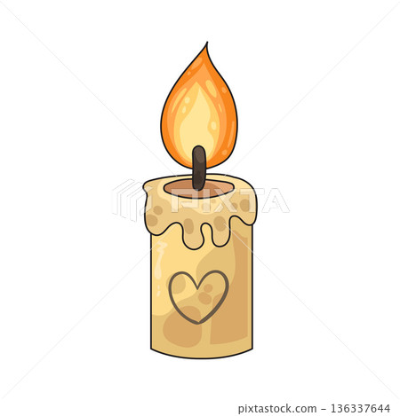 Illustration of Candle light 136337644