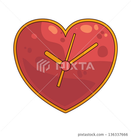 Illustration of Love Clock Illustration of Love Clock 136337666