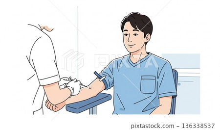 接受血液檢查的人 | 健康檢查/醫學影像 136338537