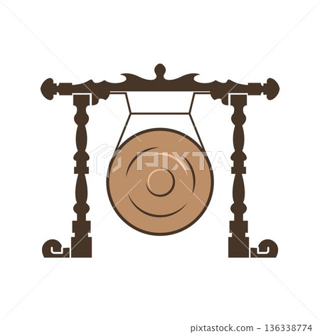 Gamelan traditional Indonesian percussion instrument icon Gamelan traditional Indonesian percussion instrument icon 136338774