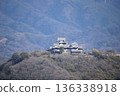 A close-up of Matsuyama Castle from the observation tower in Matsuyama Park 136338918