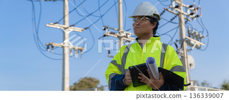 Electrical engineer working in site 136339007