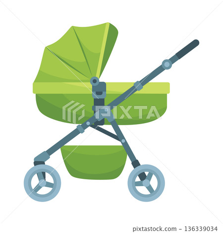 Baby stroller, childish colorful folding stroller, buggy baby carriage, child wagon, infant transport 136339034
