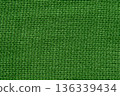 Green Knit Fabric wool sweater texture background 136339434