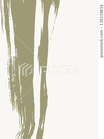 Minimal beige ink brush vector background 136339634