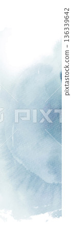 Moody Blue Watercolor Landscape Wash Vector 136339642