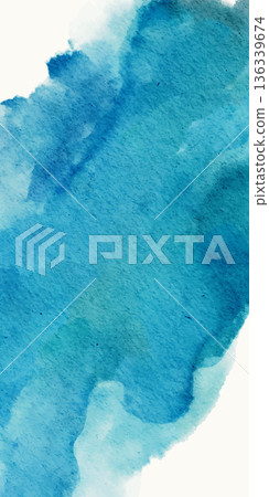Blue Watercolor Abstract Vector Banner Blue Watercolor Abstract Vector Banner 136339674
