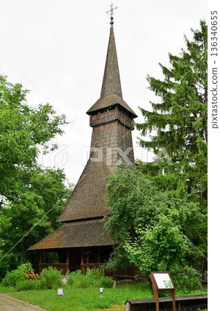 Romania, Bucharest, National Village Museum, Wooden Church Romania, Bucharest, National Village Museum, Wooden Church 136340655