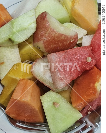 This is traditional food from Indonesia named Rujak Buah This is traditional food from Indonesia named Rujak Buah 136340842