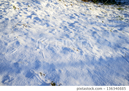 Snowy road trekking mountain climbing snow snowfall February 136340885