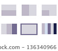 Elegant gray purple background set 136340966