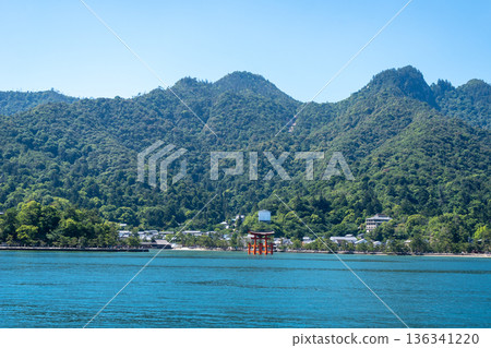 Panoramic view of Miyajima Island near Hiroshima, Japan Panoramic view of Miyajima Island near Hiroshima, Japan 136341220