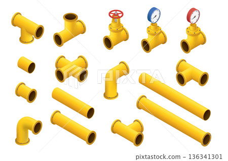 Pipes and fittings for oil, gas, or water pipelines 136341301