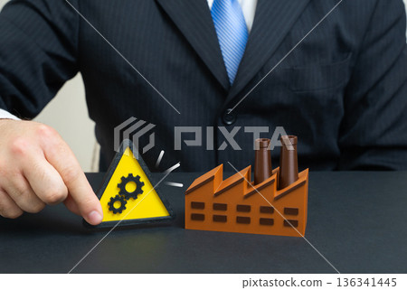 Plant shutdown due to technical reasons. Interruptions in the supply of parts and components. Lack of investment in the enterprise. Industry downtime. Risk management and recovery planning. Plant shutdown due to technical reasons. Interruptions in the supply of parts and components. Lack of investment in the enterprise. Industry downtime. Risk management and recovery planning. 136341445