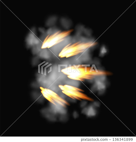 Gun flashe or gunshot animation. Fire explosion effect during the shot with the gun. Cartoon flash effect of bullet start. Shotgun fire, muzzle flash and explode Gun flashe or gunshot animation. Fire explosion effect during the shot with the gun. Cartoon flash effect of bullet start. Shotgun fire, muzzle flash and explode 136341899