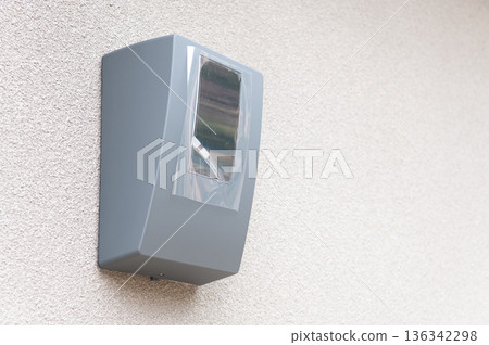 Electricity meter box before distribution Electricity meter box before distribution 136342298