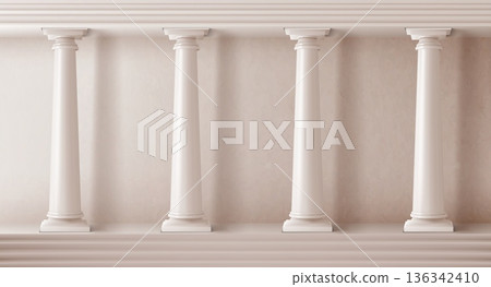 Ancient greek or roman marble columns Ancient greek or roman marble columns 136342410
