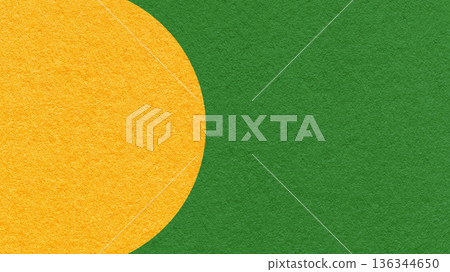 Green paper texture background with yellow semicircle and copy space for banner, presentation, template Green paper texture background with yellow semicircle and copy space for banner, presentation, template 136344650