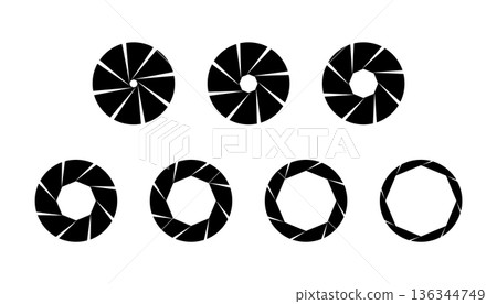 Camera diaphragm values, different lens aperture values 136344749