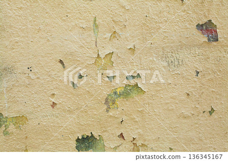 Yellow Wall Grunge Texture Background Yellow Wall Grunge Texture Background 136345167