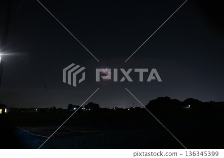 Lightning shining in the darkness, night, thunderclouds Lightning shining in the darkness, night, thunderclouds 136345399