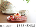 Strawberry sweets set 136345438