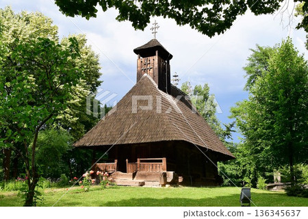 羅馬尼亞，布加勒斯特，國家鄉村博物館，木造教堂 136345637