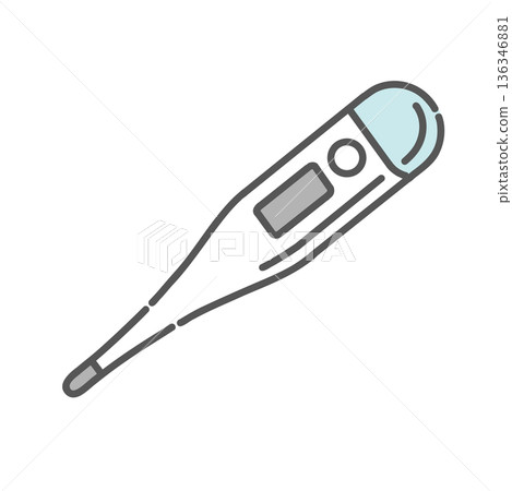 電子體溫計(腋下體溫計)示意圖 電子體溫計(腋下體溫計)示意圖 136346881