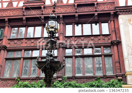 Romania, Transylvania, Sinaia, Peles Castle, courtyard, Pearl of the Carpathians Romania, Transylvania, Sinaia, Peles Castle, courtyard, Pearl of the Carpathians 136347235