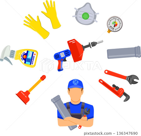 Plumbing Service Concept Plumbing Service Concept 136347690