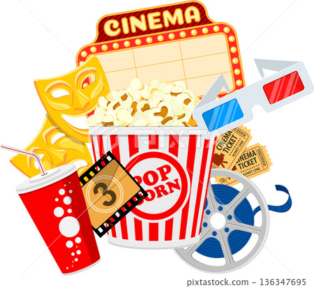 Cinema and Movie time Cinema and Movie time 136347695