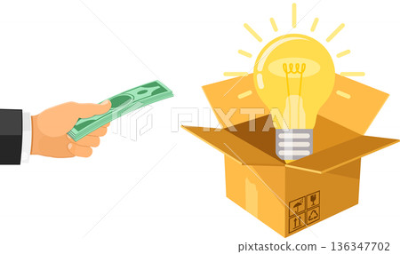 Money for idea Money for idea 136347702
